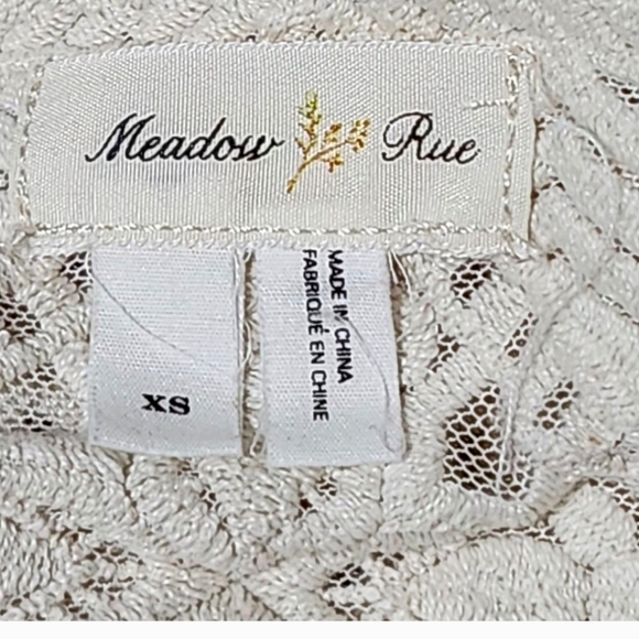 Meadow Rue Cream Lace Blouse - Picture 5 of 5